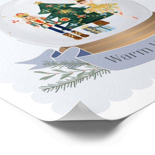 Nusscracker-Babydusche Hot Kakao-Bar Poster (Ecke)