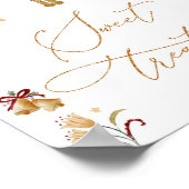 Nusscreme-Pflaume Geburtstagsmilch süße Leckereien Poster (Ecke)