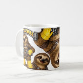 Nüsse & Bolzen Faultier Kaffeetasse (Vorderseite Links)