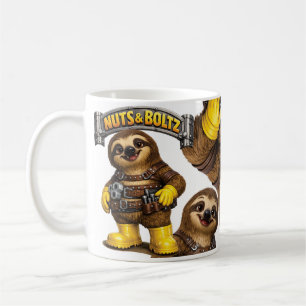 Nüsse & Bolzen Faultier Kaffeetasse