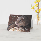 Nüsse Day Funny Holidays Karte (Gelbe Blume)