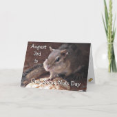 Nüsse Day Funny Holidays Karte (Vorderseite)