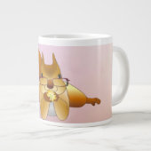 Nüsse-Eichhörnchen-Tasse Jumbo-Tasse (Vorderseite Rechts)