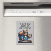 Nüsse im Büro - lustiger Arbeitsplatz Eichhörnchen Magnet (In Situ (Geschirrspüler))