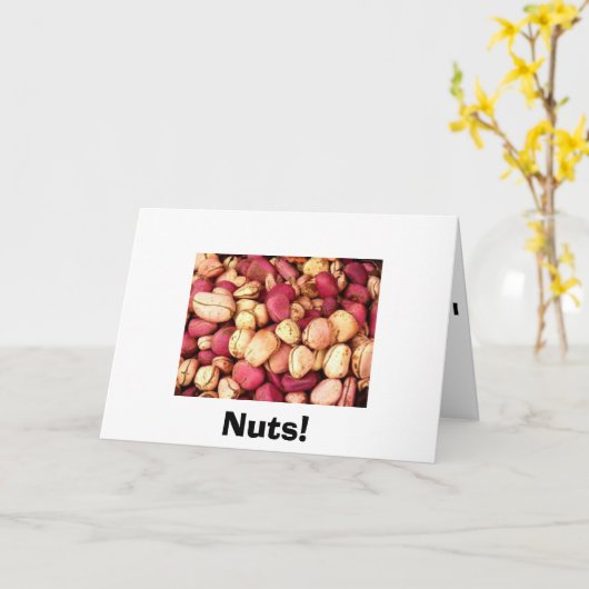 Nüsse! Karte (Gelbe Blume)