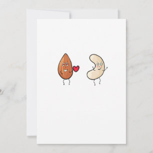 Nüsse, Mandel- und Cashewnuss-Thema Einladung