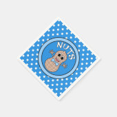 Nüsse oder Nüsse Geschlecht zeigen Servietten (Ecke)