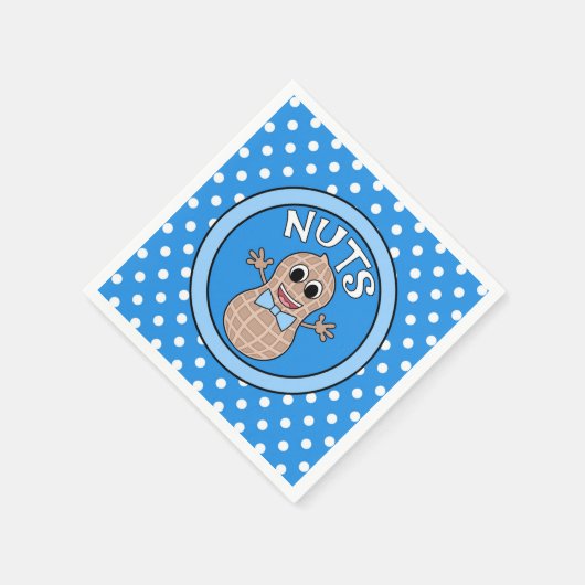 Nüsse oder Nüsse Geschlecht zeigen Servietten (Ecke)