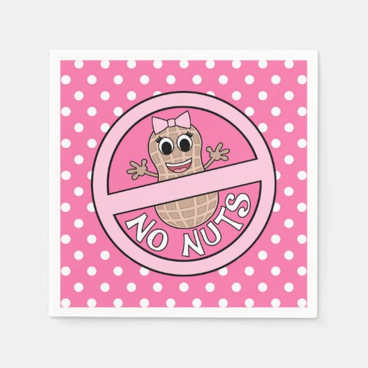 Nüsse oder Nüsse Geschlecht zeigen Servietten (Vorderseite)