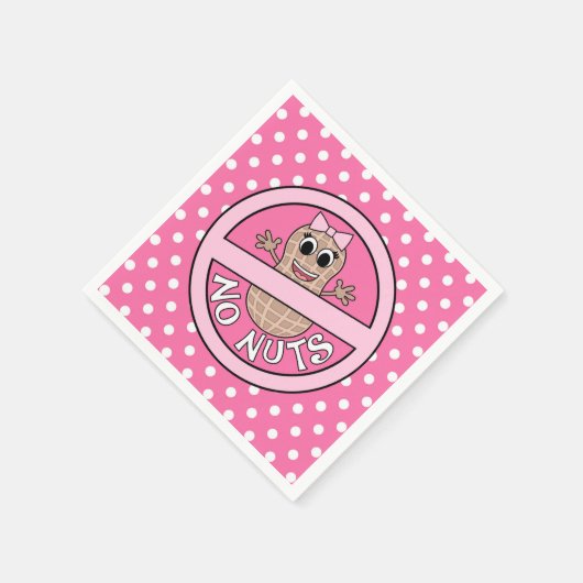 Nüsse oder Nüsse Geschlecht zeigen Servietten (Ecke)