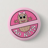 Nüsse oder Nüsse thematisches Geschlecht offenbart Button (Vorderseite)