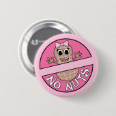 Nüsse oder Nüsse thematisches Geschlecht offenbart Button (Vorne & Hinten)