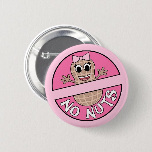 Nüsse oder Nüsse thematisches Geschlecht offenbart Button (Vorne & Hinten)