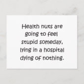 Nüsse Postkarte (Vorderseite)