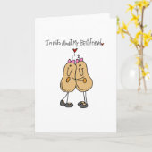 Nüsse über besten Freund Karte (Gelbe Blume)