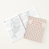 Nüsse über das Backen Nutcracker Funny Holiday Rez Notizblock (Innenseite)