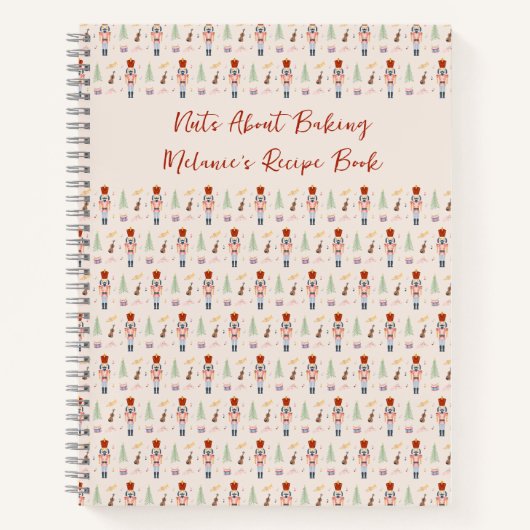 Nüsse über das Backen Nutcracker Funny Holiday Rez Notizblock (Vorderseite)