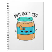Nüsse über deinen lustigen Butterpuffer Notizblock (Vorderseite)