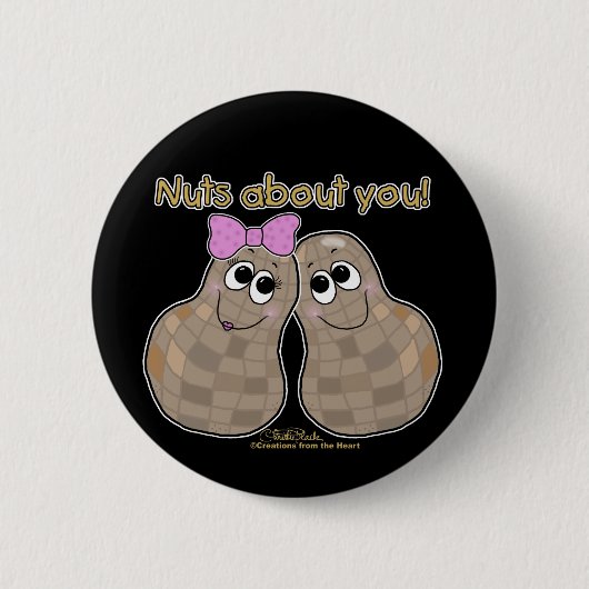 Nüsse über dich! button (Vorderseite)