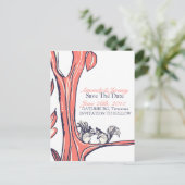 Nüsse über dich Eichhörnchen Save the Date Ankündigungspostkarte (Stehend Vorderseite)