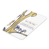 Nüsse über dich Eichhörnchen Save the Date Magnet (Linke Seite)