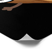 Nüsse über dich lustig Nut Puns Dark BG Poster (Ecke)