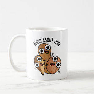 Nüsse über dich lustige Nut Puns Kaffeetasse