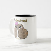 Nüsse über dich! zweifarbige tasse (Vorderseite Links)