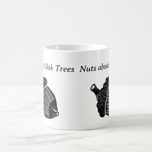 Nüsse über die Eichenbaum-Acorn Kaffeetasse (Mittel)