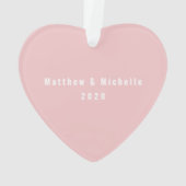 Nüsse über einander erste Weihnachten zusammen Ornament (Rückseite)