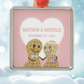 Nüsse über einander erste Weihnachten zusammen Ornament Aus Metall