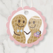 Nüsse über einander lustige Niedliche Hochzeit Geschenkanhänger (Vorderseite)