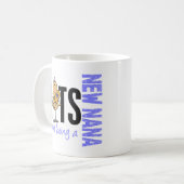 Nüsse über eine neue Nana sein 1 Blau Kaffeetasse (Vorderseite Links)