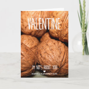 Nüsse über euch Valentinstag Feiertagskarte