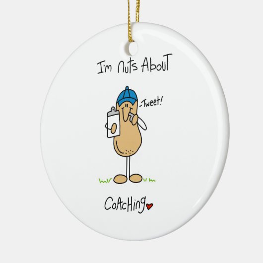 Nüsse über Gecoacht T - Shirt und Geschenke Keramik Ornament (Links)