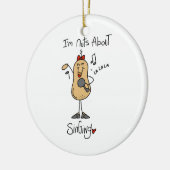 Nüsse über Gesang-T - Shirts und Geschenke Keramikornament (Links)