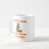 Nüsse über Großmutter u. Großvater Kaffeetasse (Vorderseite Links)