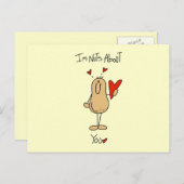 Nüsse über Ihre T - Shirt und Geschenke Postkarte (Vorne/Hinten)