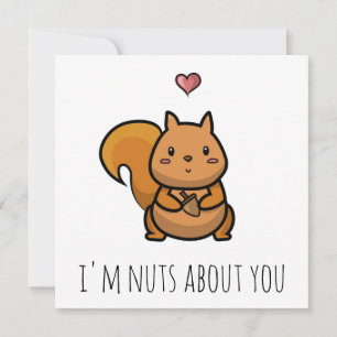 Nüsse über Ihre Valentinstag-Karte Karte