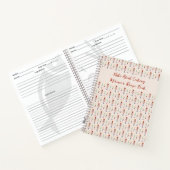 Nüsse über Kochen Nutcracker Funny Holiday Rezept Notizblock (Innenseite)