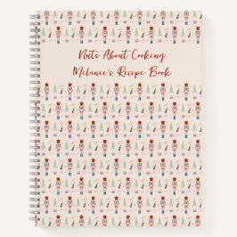 Nüsse über Kochen Nutcracker Funny Holiday Rezept Notizblock