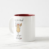 Nüsse über Krankenpflege-Tasse Zweifarbige Tasse (Vorderseite Links)
