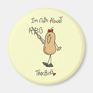 Nüsse über Lehr-T-Shirts und Geschenke Magnet