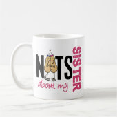 Nüsse über mein Rosa der Schwester-1 Kaffeetasse (Links)