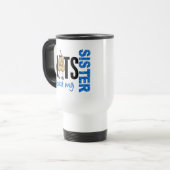 Nüsse über mein Schwester 1 BLAU Reisebecher (Vorderseite Links)