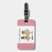 Nüsse über meine Ehemann-T - Shirts und Geschenke Gepäckanhänger (Vorderseite vertikal)