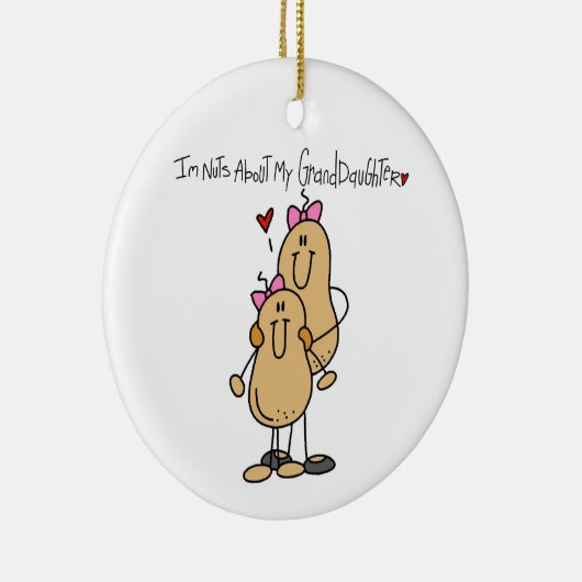 Nüsse über meine Enkeltochter-T - Shirt und Gesche Keramikornament (Rechts)