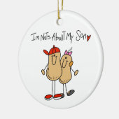 Nüsse über meine Sohn-T - Shirts und Geschenke Keramikornament (Links)