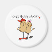 Nüsse über meine Tochter 2 Magnet (Vorne)