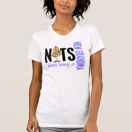 Nüsse über Sein ein neues Blau der Großmutter-1 T-Shirt (Vorderseite)